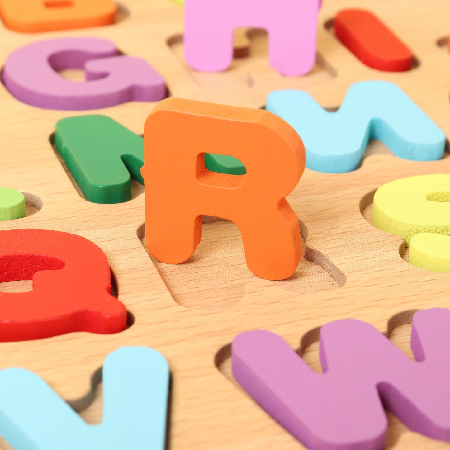 Montessori Wooden Alphabet Puzzle – ABC Learning Toy for Toddlers