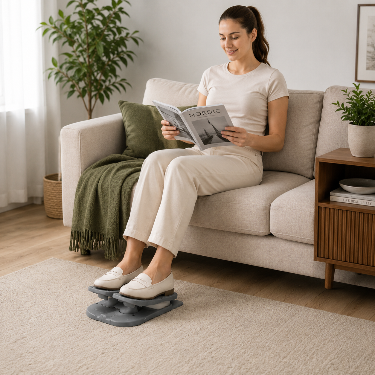 Mini Foldable Pedal Exerciser for Home & Office