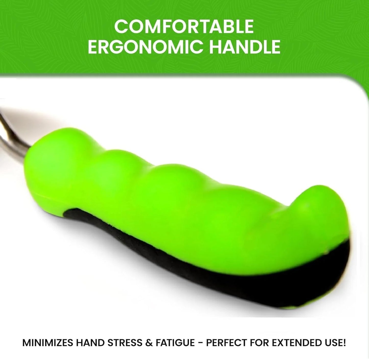 Stainless Steel Hand Rake with Ergonomic Handle