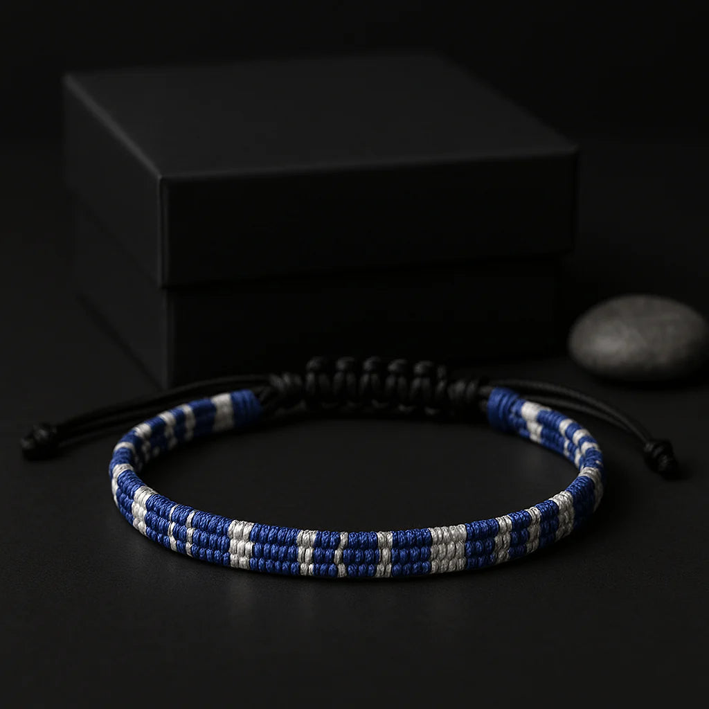 Hand-Woven Bohemian Adjustable Bracelet | Waterproof Woven Cord Jewelry | Christmas & Everyday Wear
