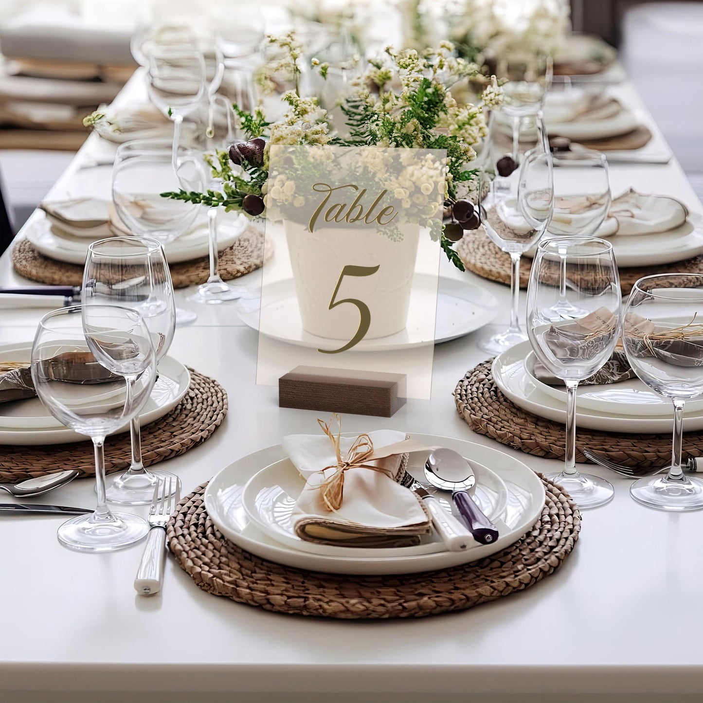12-Pack Wooden Place Card Holders for Table Display