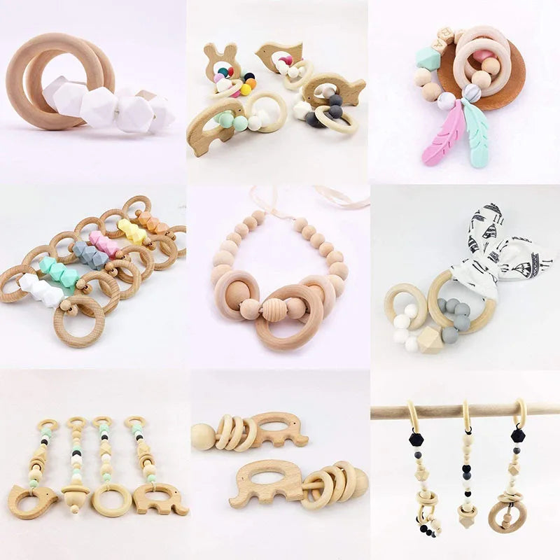 20Pcs Wooden Rings for Crafts, Natural Wooden Rings for Macrame, Unfinished Wood Rings Circles, Macrame Rings Wooden Hoops for DIY Craft Pendant Connectors Jewelry Making Macrame Craft Decorative Wooden Hoop