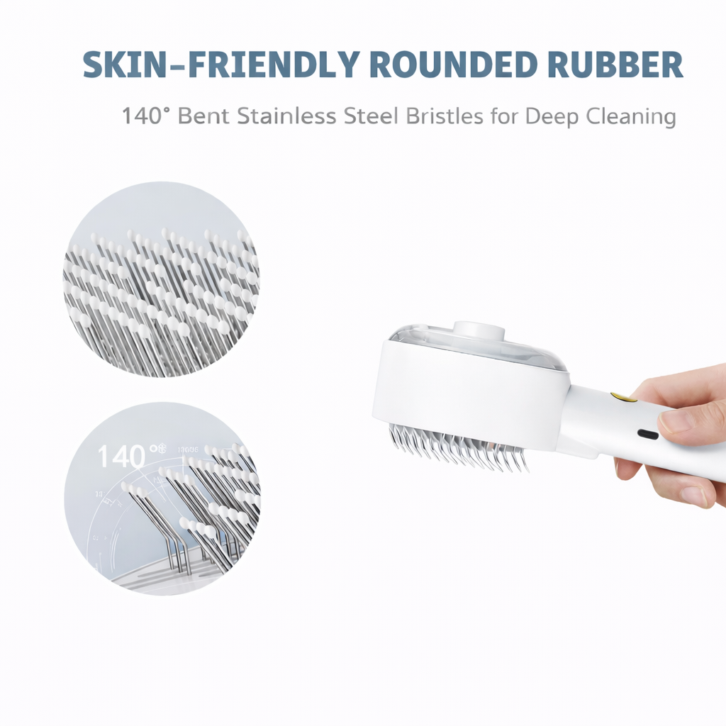 4-in-1 Pet Grooming Mist Brush for Cats & Dogs