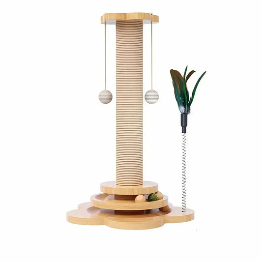 Cat Scratching Post – 4-in-1 Sisal Cat Activity Tower
