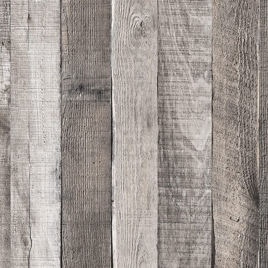 Peel and Stick Wallpaper Gray Wood Wallpaper Self Adhesive Wallpaper Craft, 17.71"X 118"