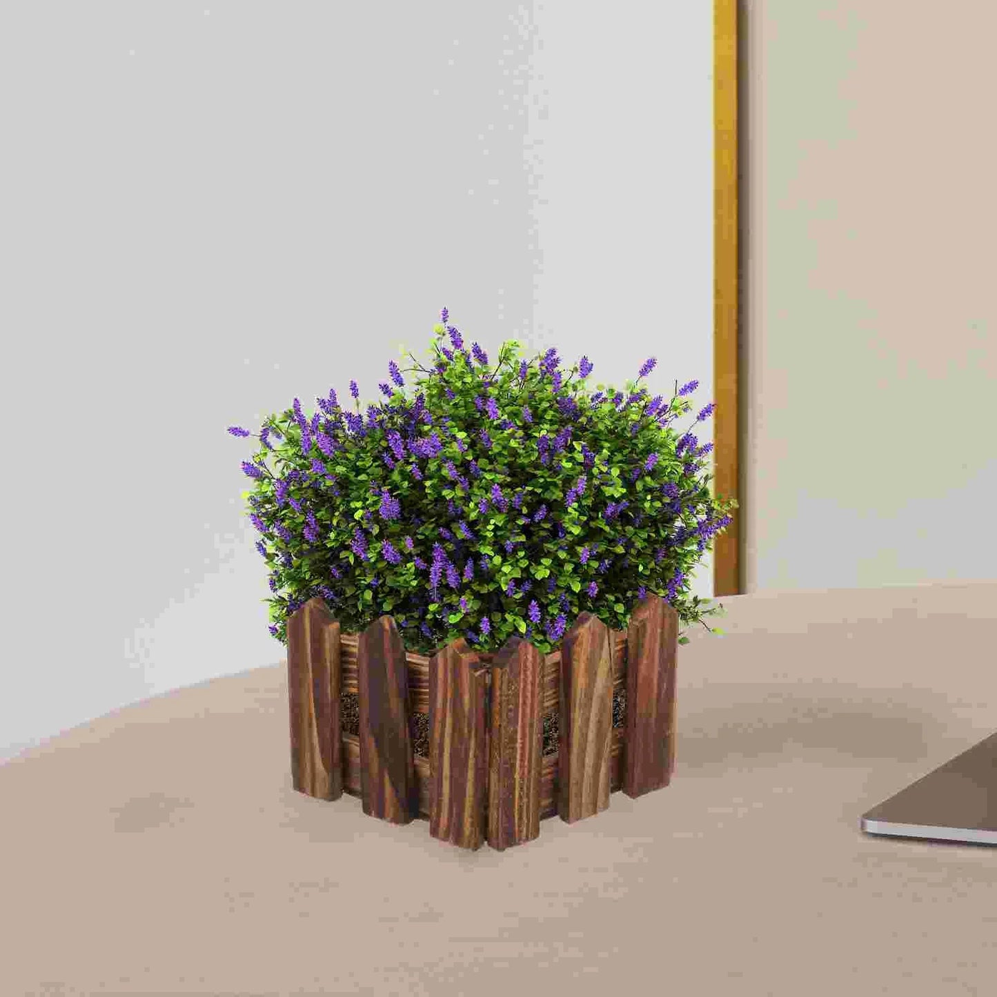 3 Pcs Pots for Plants Wooden Bucket Flowerpot Window Planter Indoor Succulents Carbonized Mini Windowsill