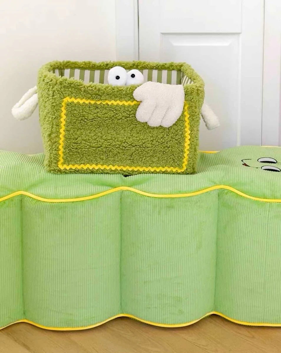 Cute Plush Laundry Basket for Kids – Soft Storage Organizer