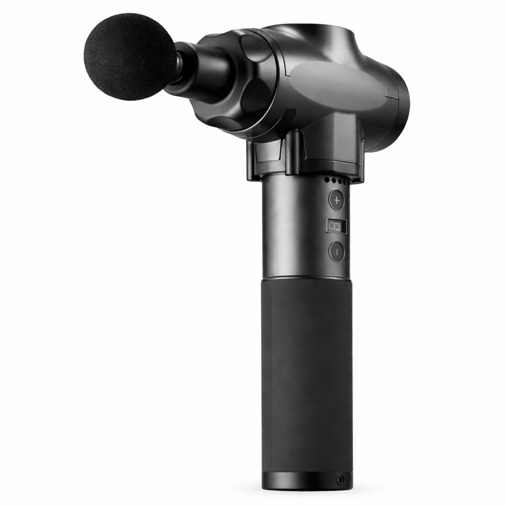 Deep Tissue Massage Gun with 9 Speeds & 6 Heads