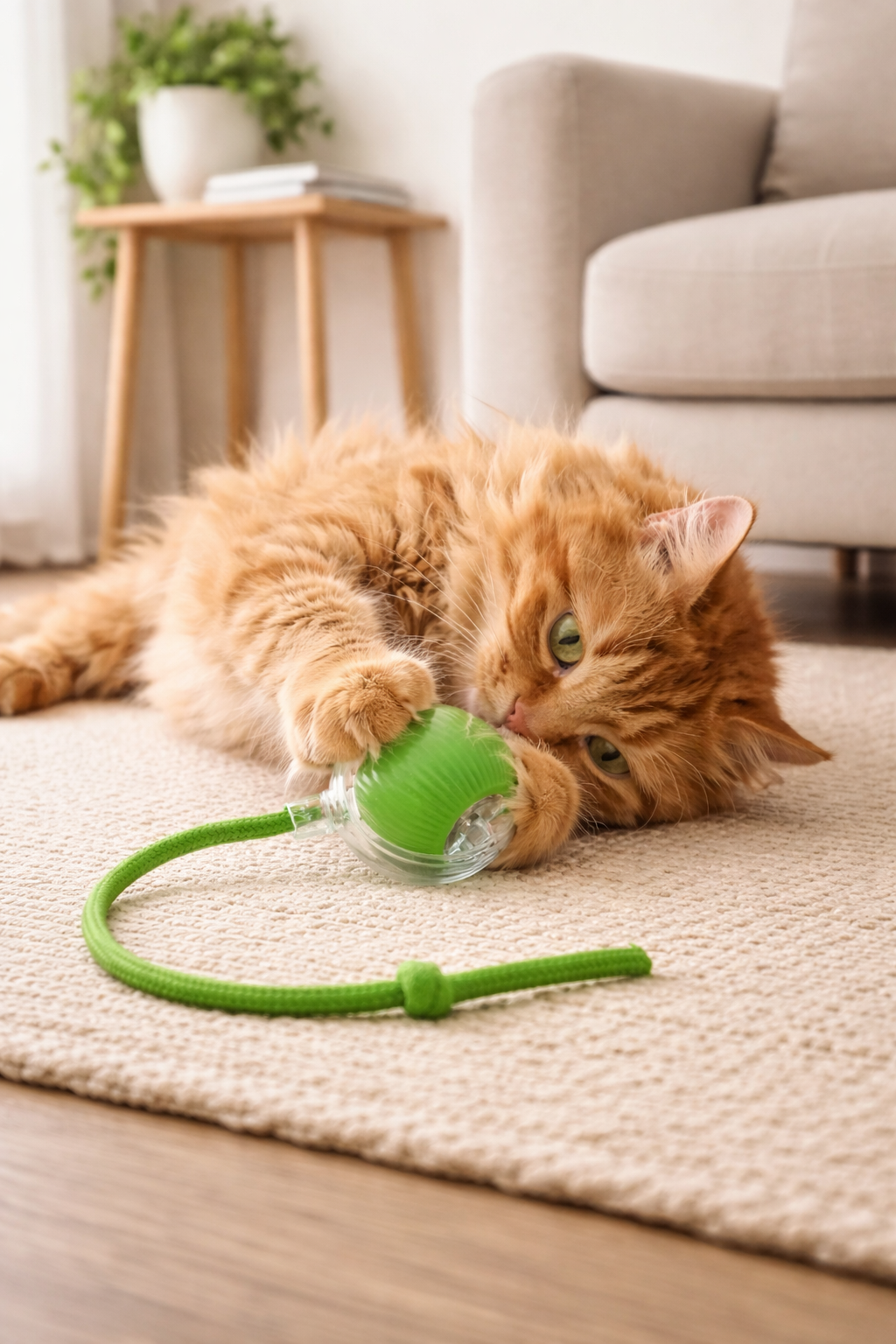 Rechargeable Interactive Pet Ball Toy for Cats & Dogs