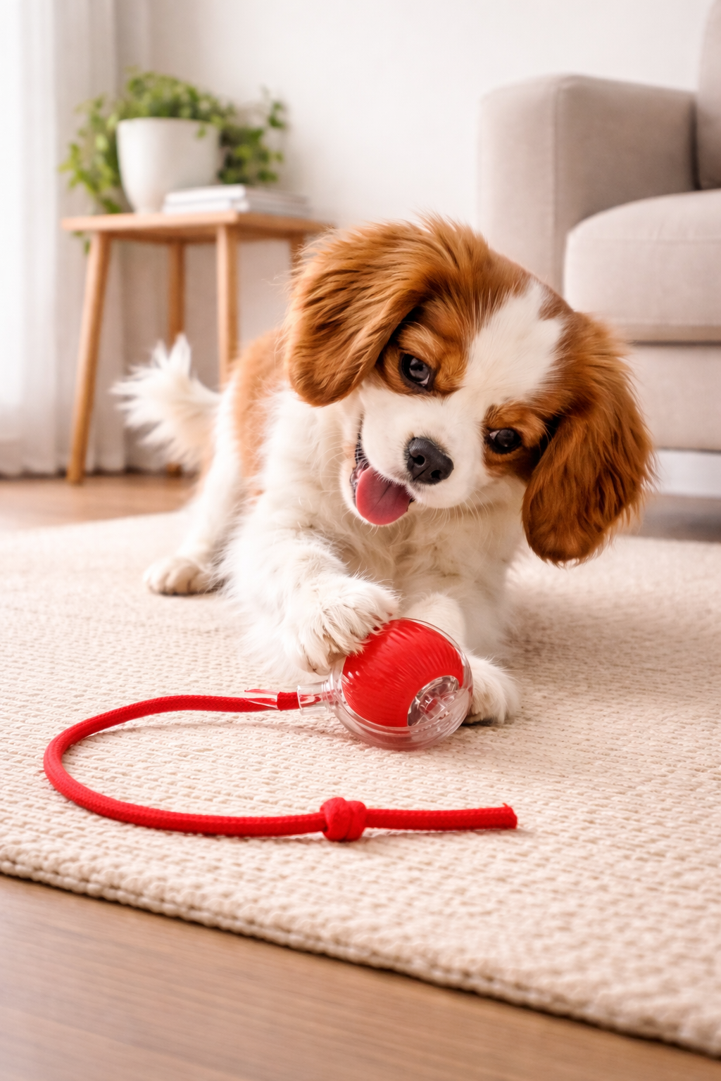 Rechargeable Interactive Pet Ball Toy for Cats & Dogs