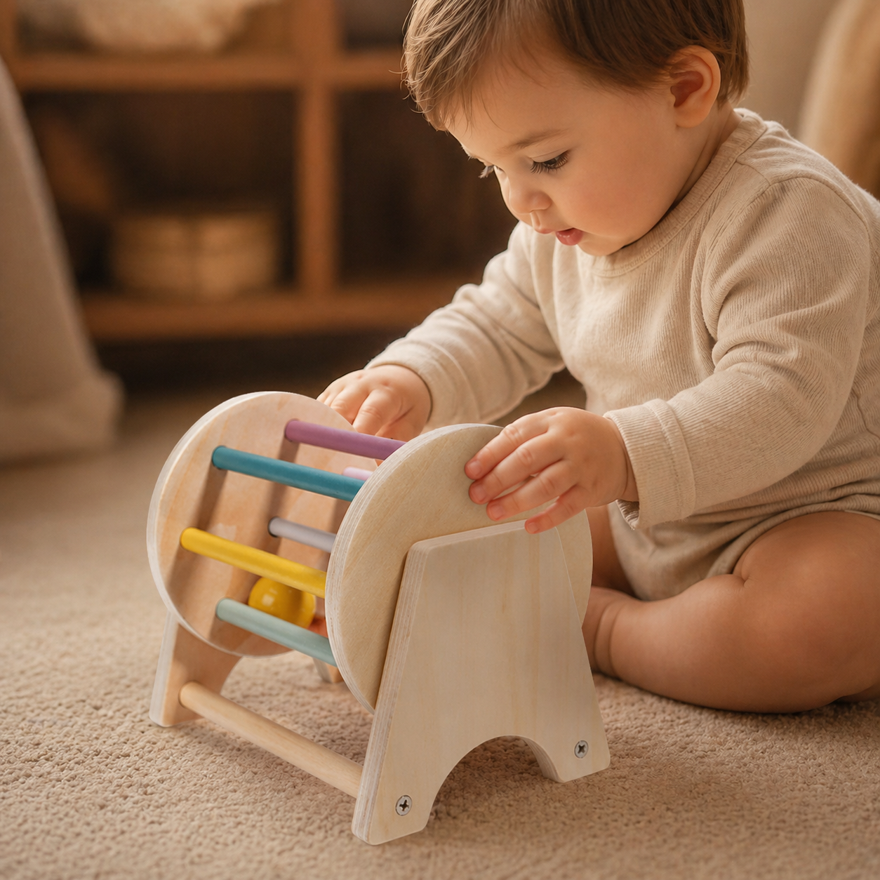 Montessori Coin Drop Box – Wooden Learning Toy for Toddlers