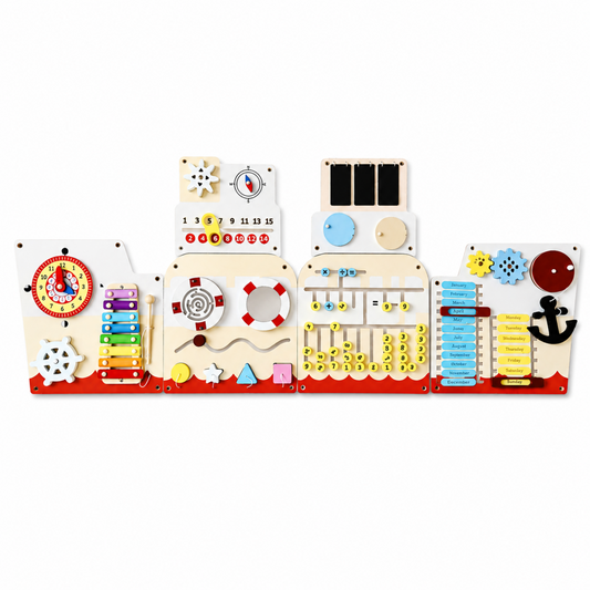 Montessori Sensory Wall Panel – Kids Busy Board Activity Center