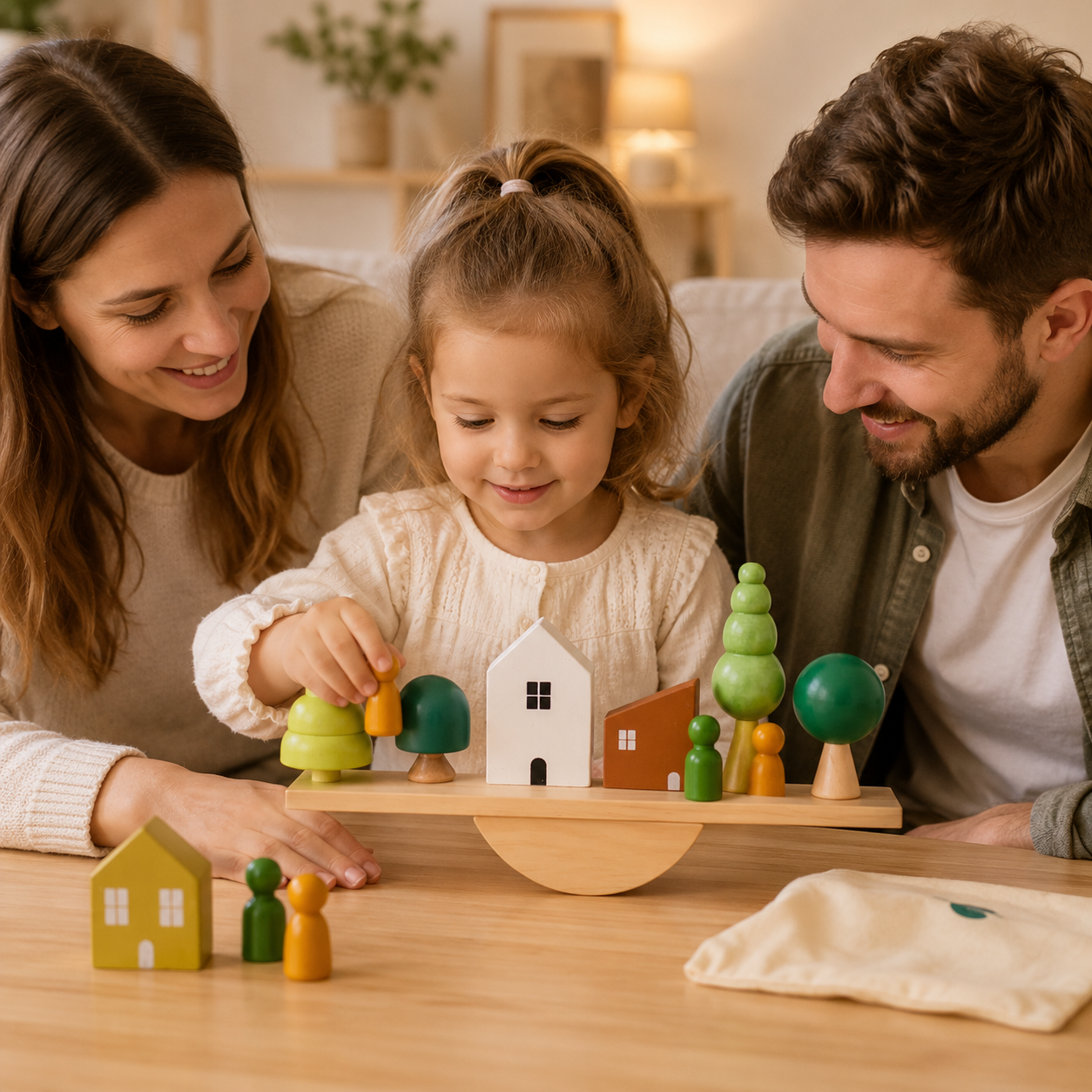 Montessori Wooden Balance Tree Toy – Creative Stacking Forest Game for Kids