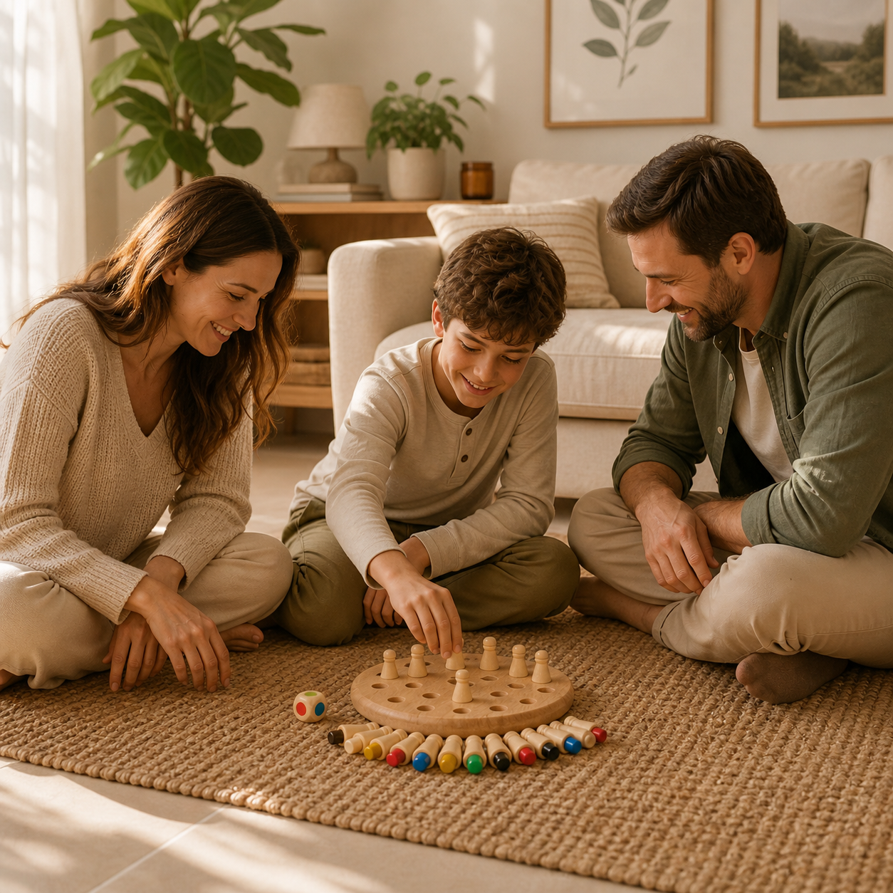 Montessori Wooden Memory Game – Color Matching Board Game