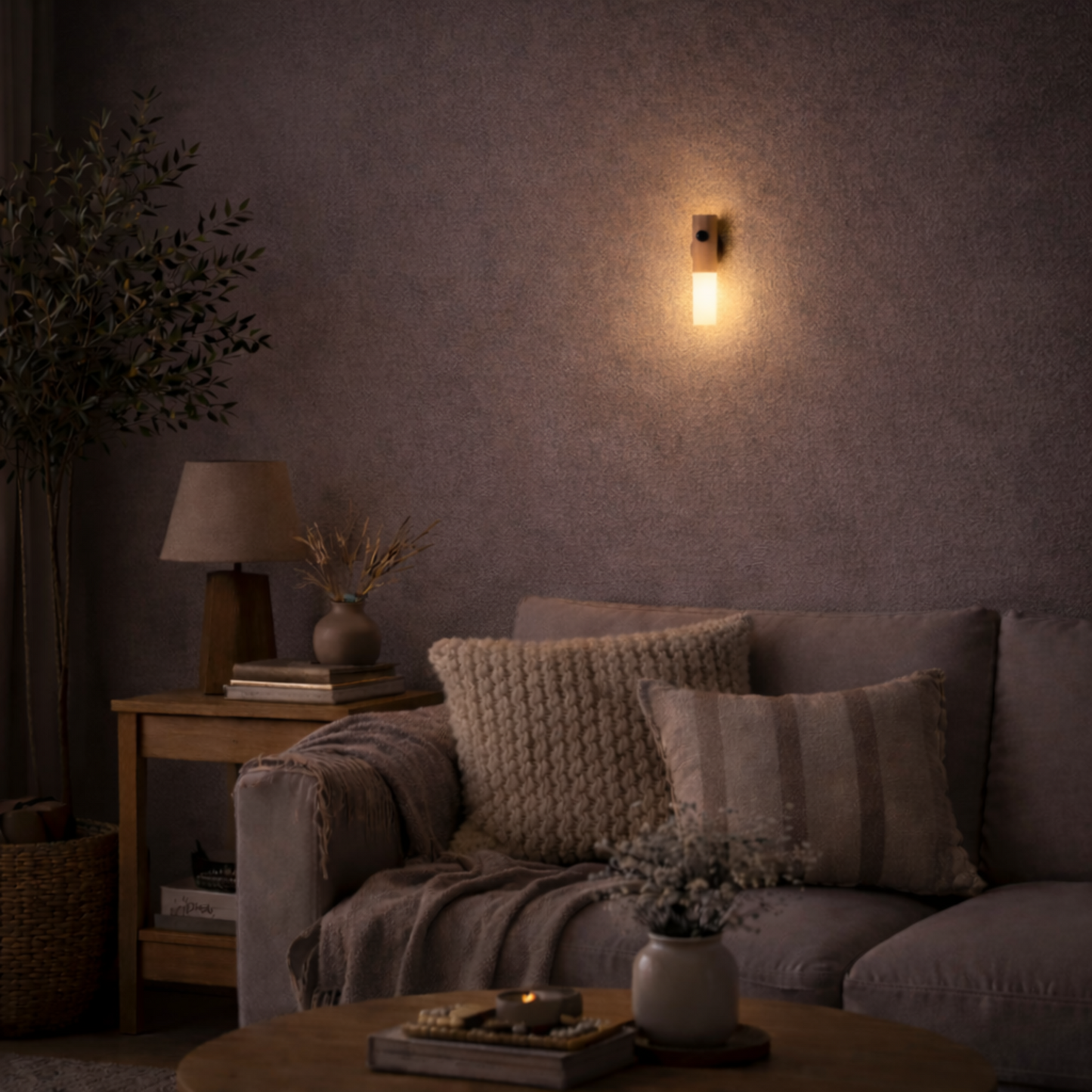 Motion Sensor LED Night Light with Magnetic Mount