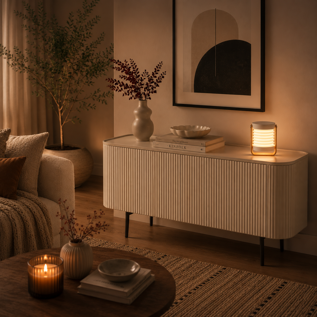 Nordic Foldable Table Lamp – Dimmable Portable Ambient Light