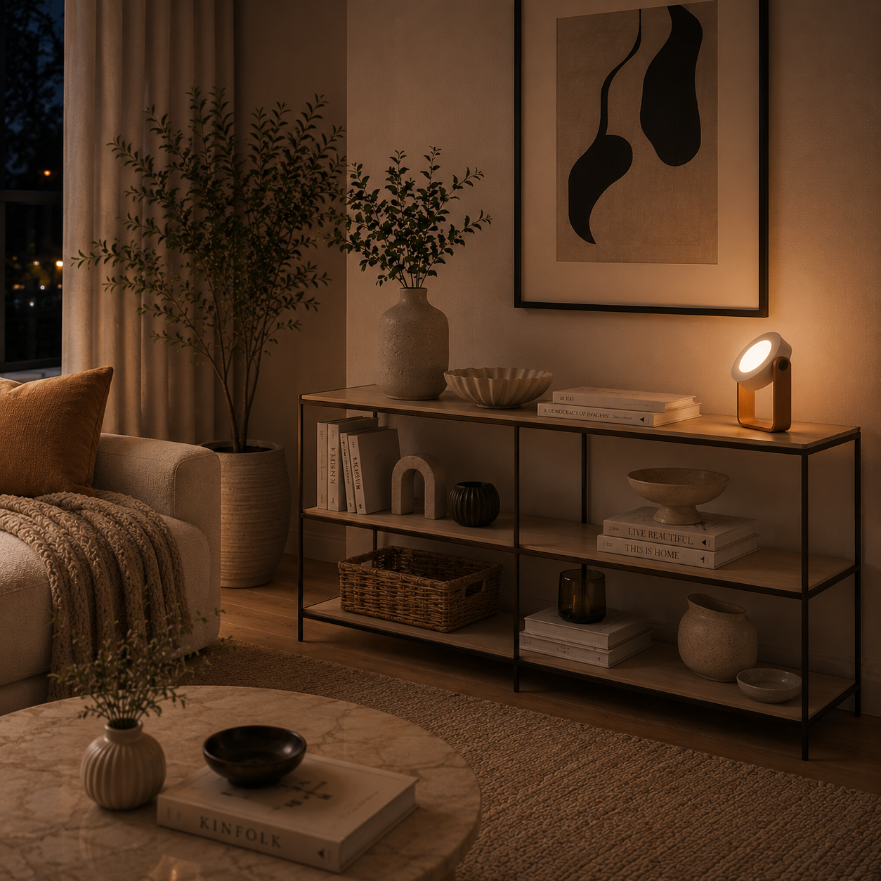 Nordic Foldable Table Lamp – Dimmable Portable Ambient Light
