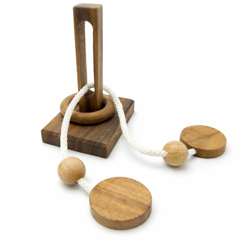 Oliver String Wooden Puzzle Brain Teaser