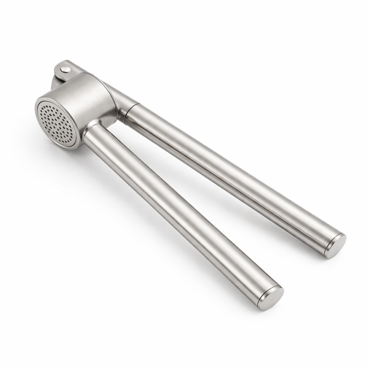 Stainless Steel Garlic Press with Removable Chamber