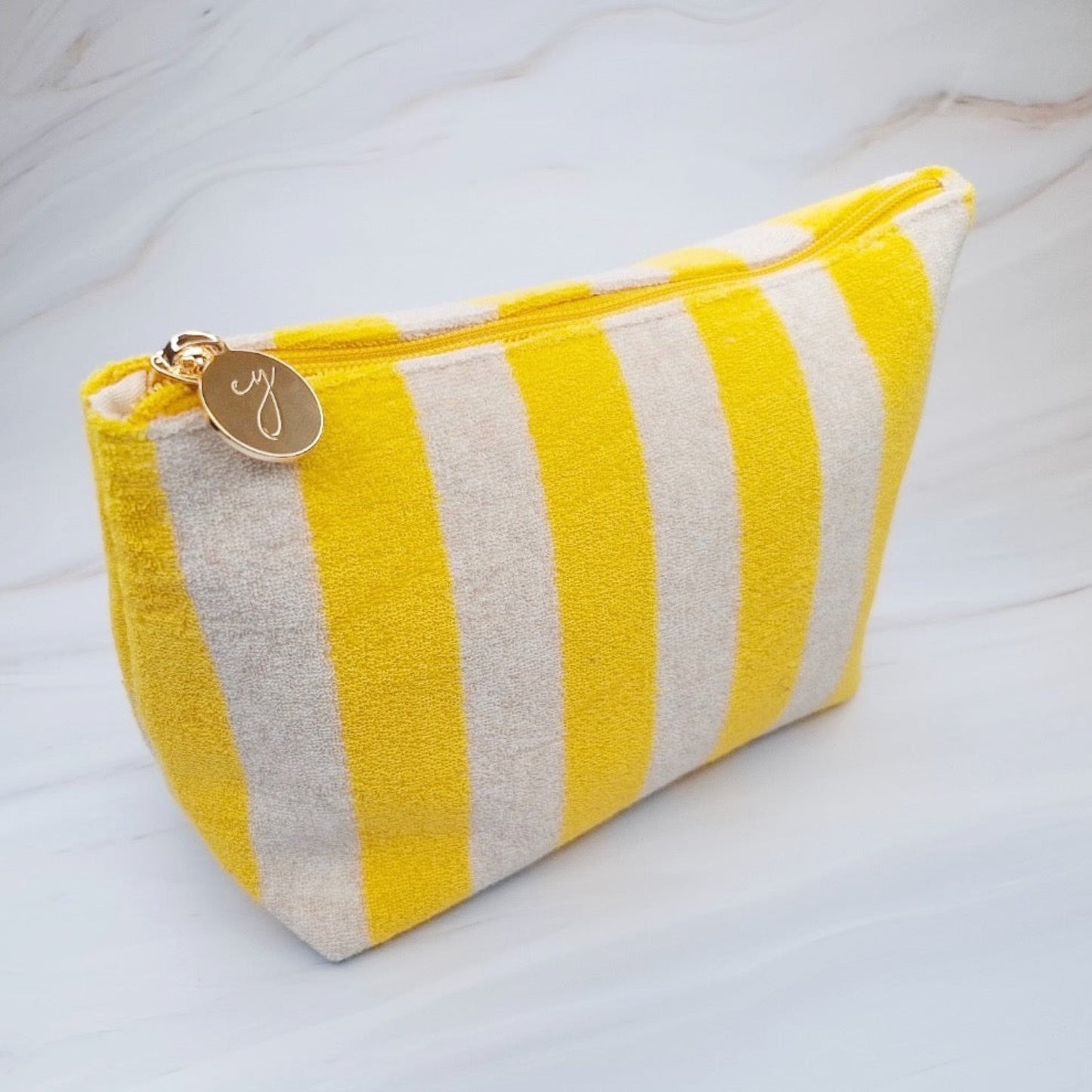Striped Travel Cosmetic Pouch Organizer