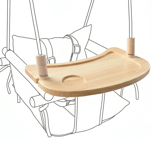 Wooden Activity Tray for Baby Swing – Montessori Play Table