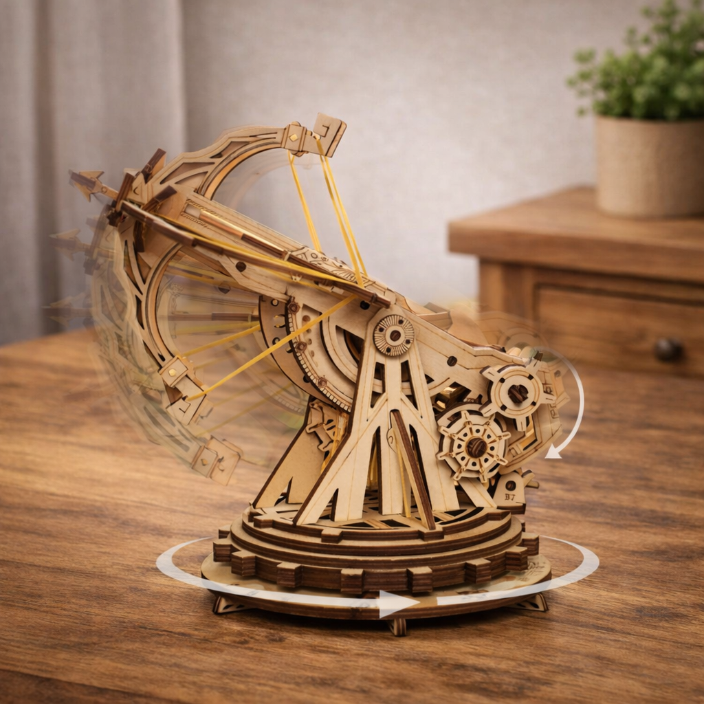 Wooden Catapult 3D Puzzle DIY Mechanical Model Kit