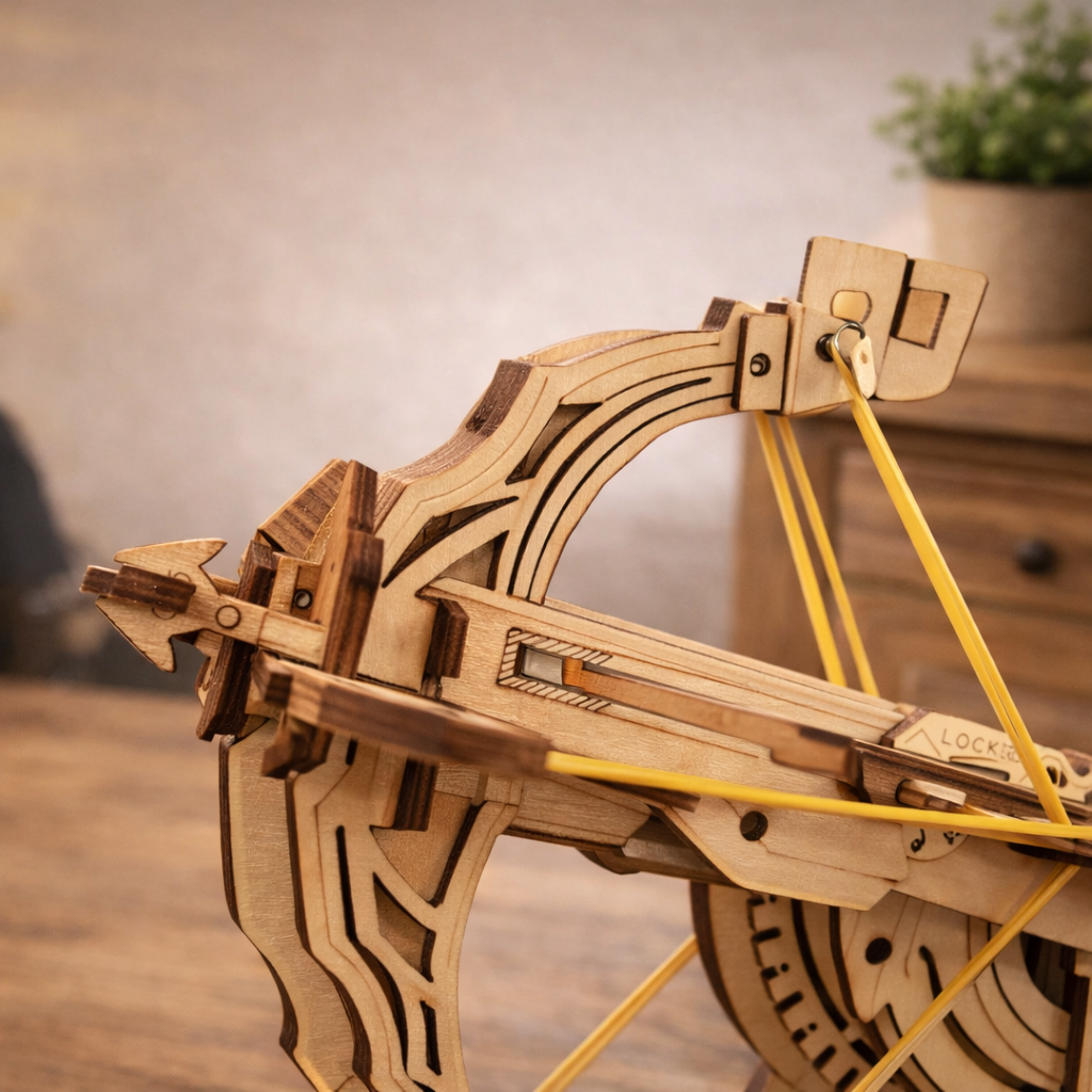 Wooden Catapult 3D Puzzle DIY Mechanical Model Kit