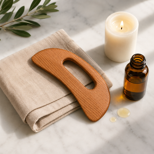 Wooden Gua Sha Body Tool – Lymphatic Drainage & Sculpting