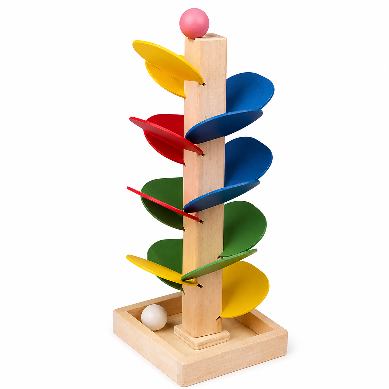 Wooden Musical Marble Tree Toy for Toddlers