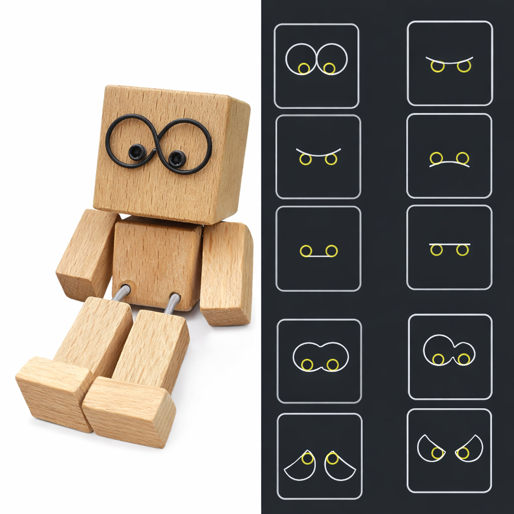 Wooden Shaking Man Figurine – Handmade Desk