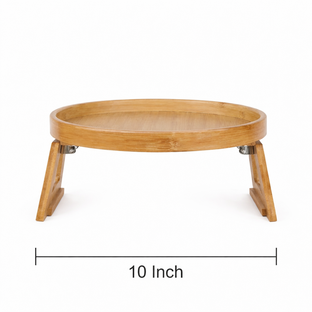 Wooden Sofa Armrest Tray Table Clip-On Side Table