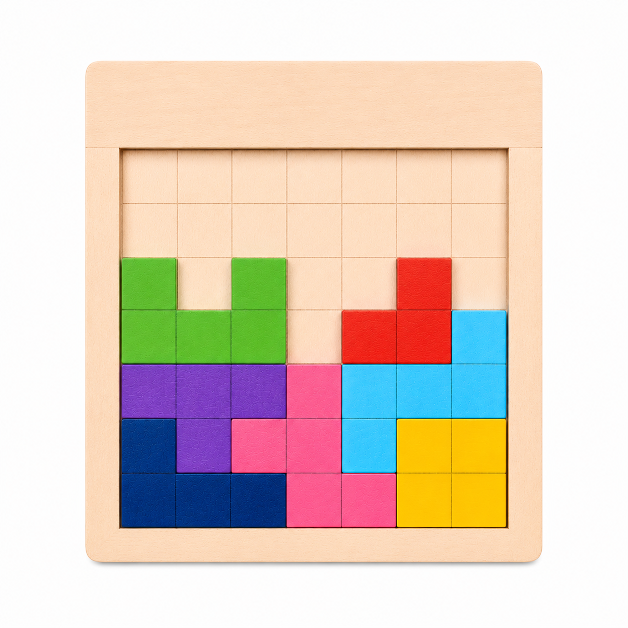 Wooden Tangram Puzzle Brain Teaser – 60 Challenge Game