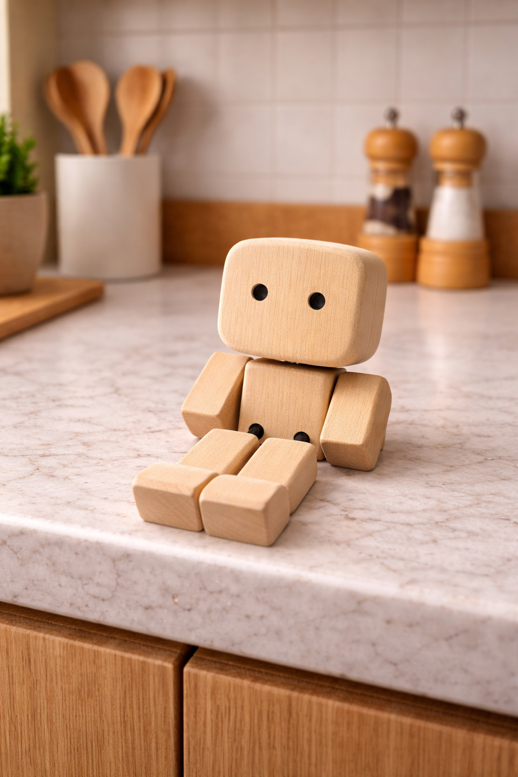 Wooden Wobble Man – Handmade Shaking Desk