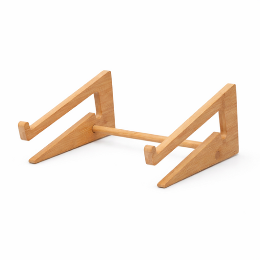 Bamboo Laptop Stand – Ergonomic Wooden Desk Laptop Riser