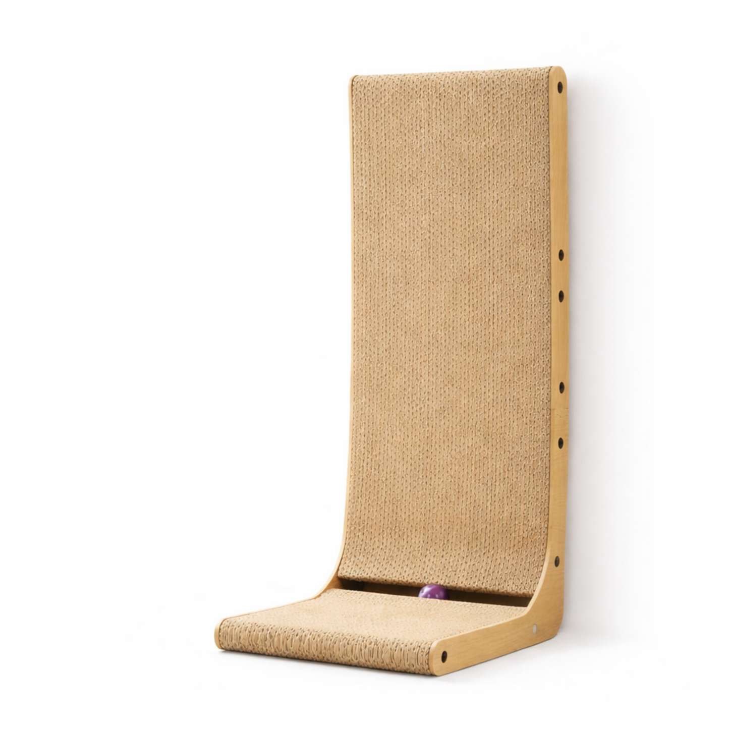 Cardboard Cat Scratcher with Ball Toy for Indoor Cats