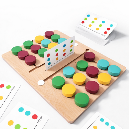 Montessori Color Matching Puzzle – Wooden Sliding Learning Game