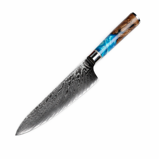 Damascus Steel Kitchen Knife Pattern Kitchen Knife