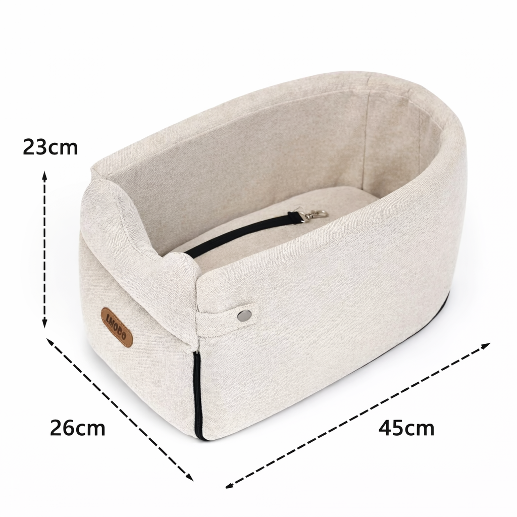 Dog Car Seat Bed – Portable Travel Carrier for Small Dogs & Cats