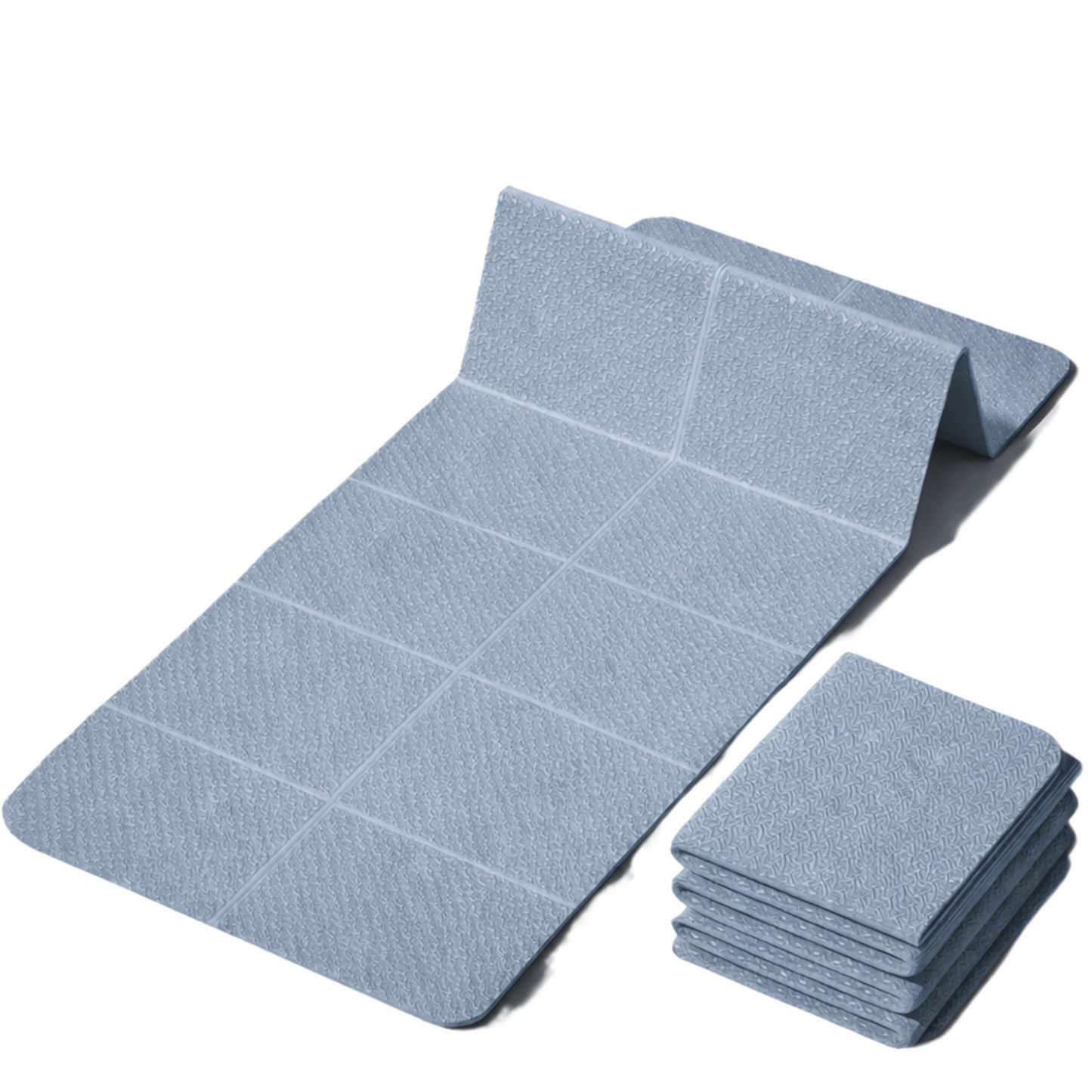 Foldable Extra Wide Yoga Mat with Non-Slip & High-Density Foam