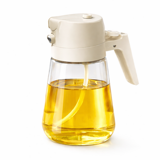 Glass Oil Spray Bottle for Air Fryer & Cooking – 450ml