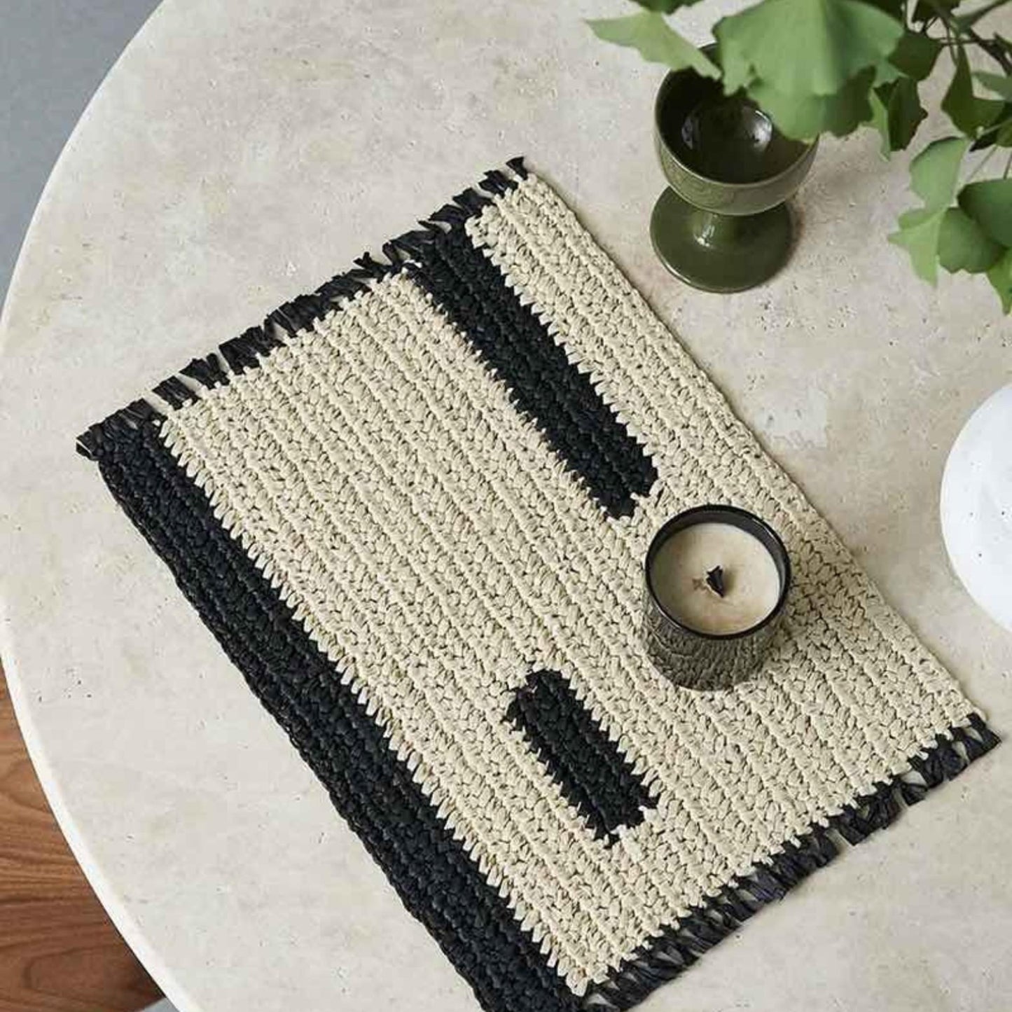 Handwoven Nordic Reed Placemats Set (4 Pieces)