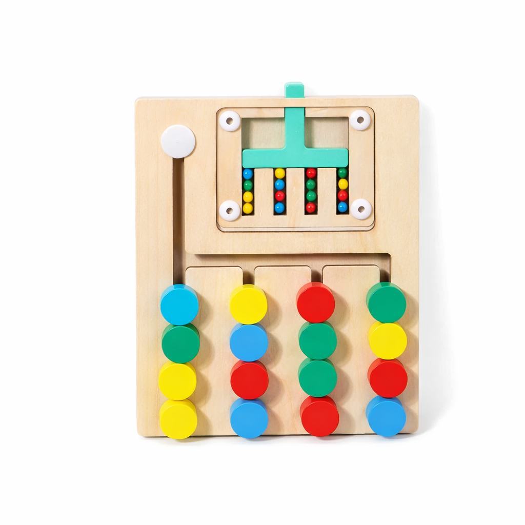 Montessori Wooden Color Matching Game – Logic Puzzle for Kids