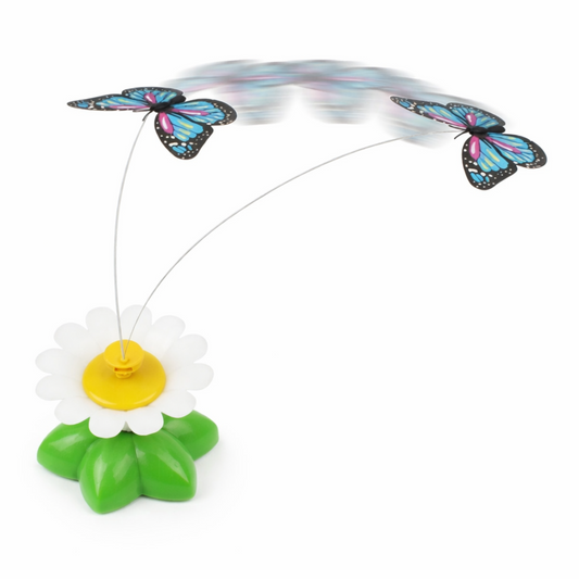 Interactive Butterfly Cat Toy – Automatic Rotating Teaser
