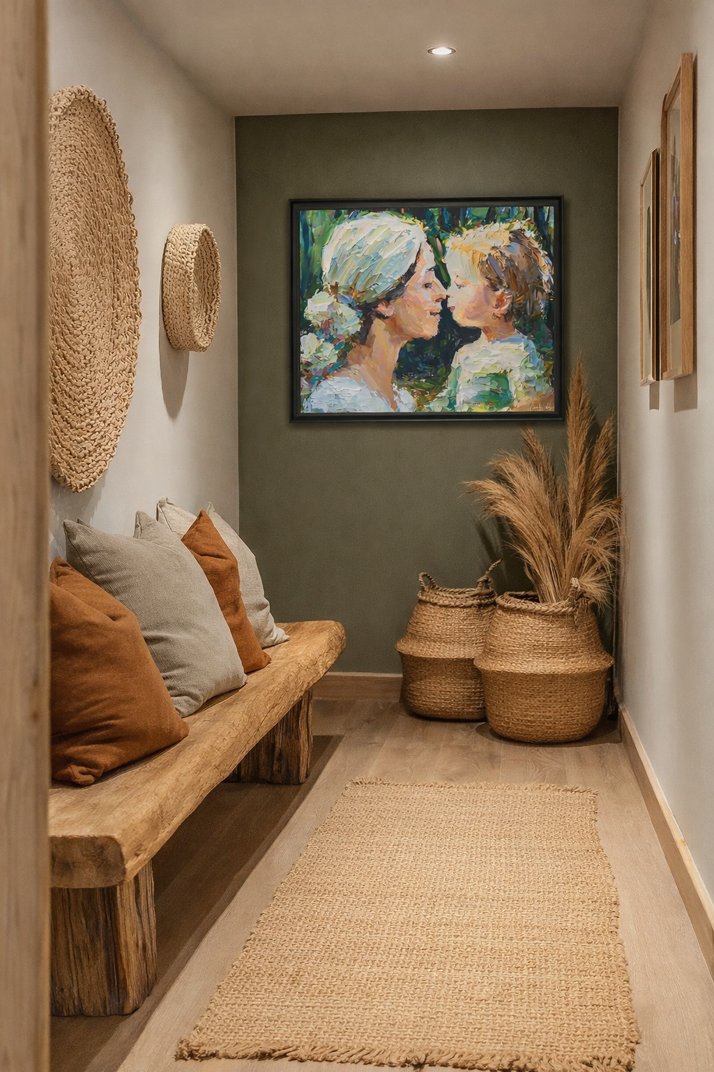 Mother and Child Canvas Wall Art – Framed Emotional Print