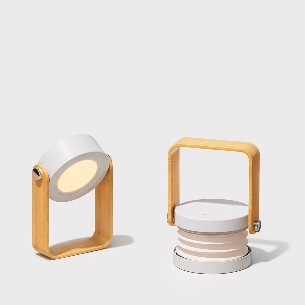Nordic Foldable Table Lamp – Dimmable Portable Ambient Light