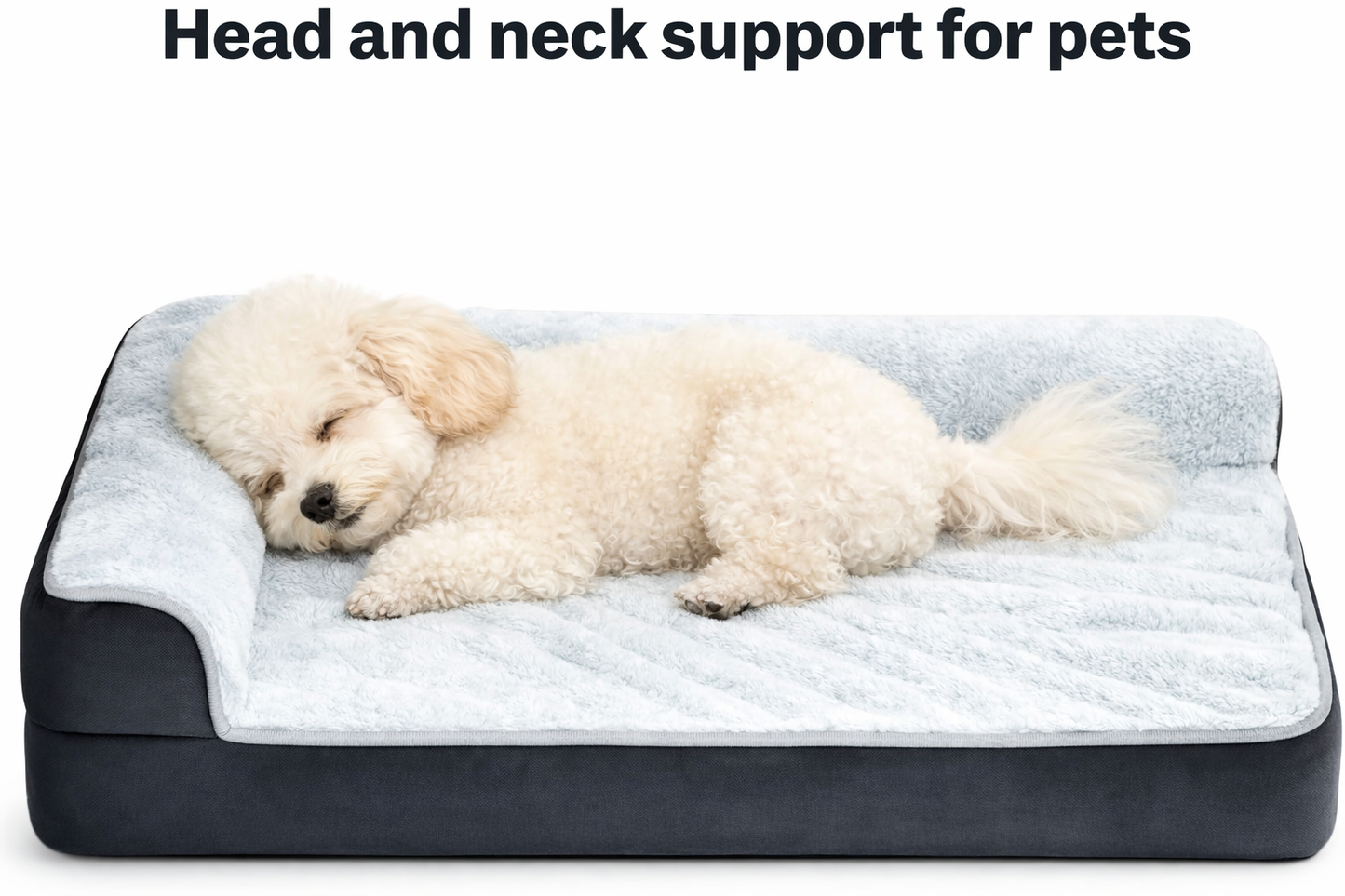 Orthopedic Dog Bed with Bolster – Washable Pet Bed
