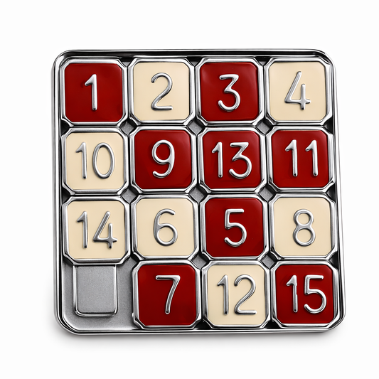 Portable 15 Number Sliding Puzzle – Classic Brain Teaser