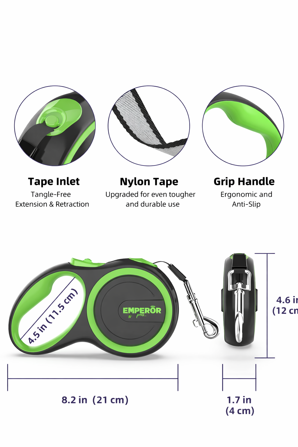 Retractable Dog Leash 26 ft Heavy Duty for Large Dogs