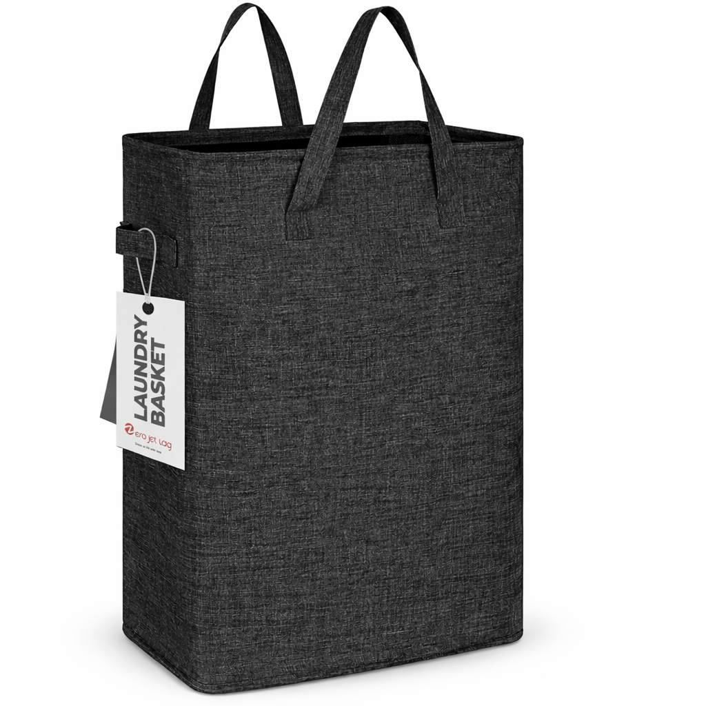 Slim Laundry Hamper with Handles for Small Spaces