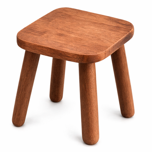 Solid Wood Step Stool & Foot Rest for Home